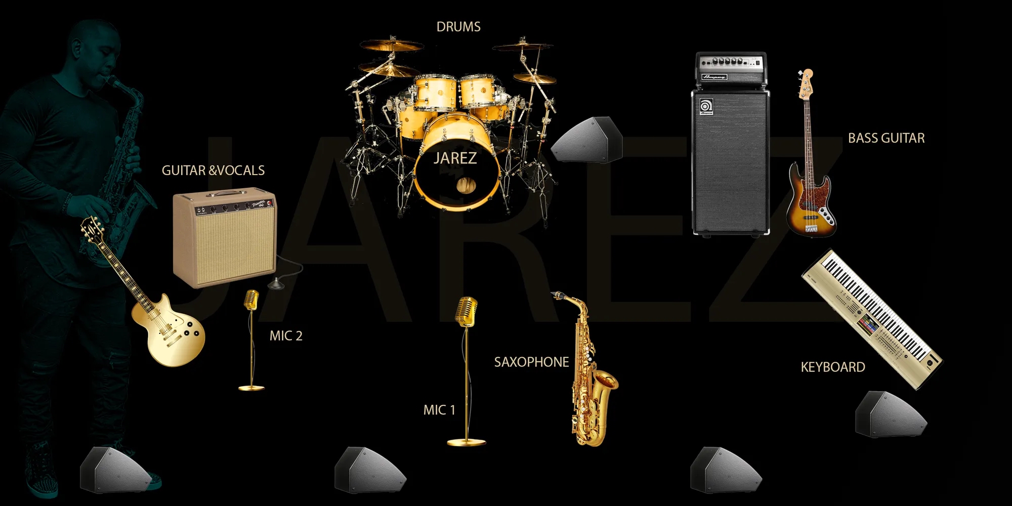 JAREZ Stage Plot